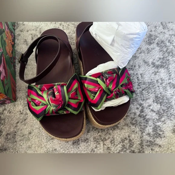 NWT FARM Rio Scarf Espadrilles Size: 8.5 New with box - Picture 7 of 11